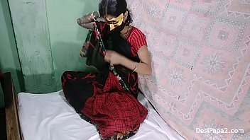 Preview 1 of Hole Glasses Dark You - Indian Bhabhi with her lover trying to fulfill their sexual desires so went home for sexual fun where traditional sex changed in western style