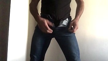 Preview 2 of Crimea Beach - Gumming in thigt jeans with dildo