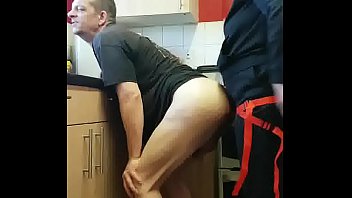 Preview 3 of Wxxx N Hd - girlfriend surprises bisexual boyfriend with a strap-on assfuck in the kitchen
