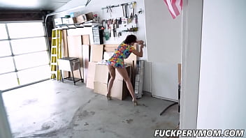 Preview 1 of Japanese Yumi Kazama Movie - Savana Styles Fucked her STEPSON In Garage