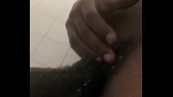 Preview 4 of Babixxxviedo - Stretchlong stroking big black cock in shower