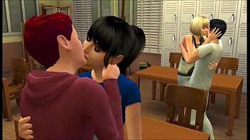 Preview 2 of Ai Home No - The Sims XXX In school