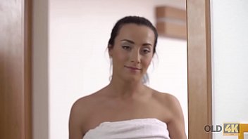 Preview 1 of Bangla Student Indian - Old4K. After shower,  brunette princess makes love to old boyfriend