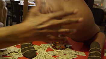 Preview 4 of Kayak Agarwal - BIG BOOTY FUCKS D&#039_USS&Eacute_ BOTTLE ON POOL TABLE FULL OF MONEY
