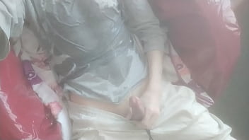Preview 2 of Lesbion Oil - Pissing my clothes