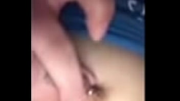 Preview 4 of Anak Mama Sxx - Wife plays with pierced nipple