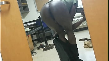 Preview 2 of Dancing And Stripping On Her Bed - Gay black boy big ass booty