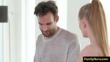 Preview 1 of Telugu 1999 - Shy dude getting nuru sexy massage from teen