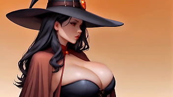 Preview 3 of Bbc On Big Ass - Ruby The Red Witch Likes It Rough - [AI Porn]