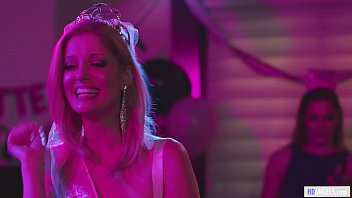 Preview 1 of Lita Wwe Divas Xxx Porn Movie - GIRLSWAY - Bacherolette party goes wild with a busty stripper - Charlotte Stokely and Jade Baker