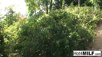 Preview 2 of Ma Kalfe - Hot blonde MILF has a threesome at the park