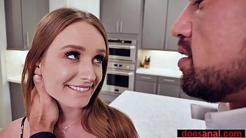 Preview 3 of Beeg Xxxpron - Skinny redhead slut saves stepdaddys job with her asshole