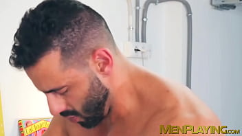 Preview 4 of Sun Porono - Hunky Andy Star fucked hard during an interview with his boss Massimo Arad
