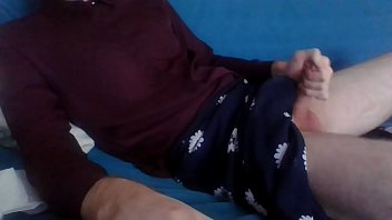 Preview 4 of Sun Rap By Mom - Crossdresser webcam fun wearing silk shirt and long flower skirt