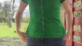 Preview 3 of Indian Squirt Beg - St. Patrick&#039_s Day: She Changes Clothes and Soaks Her Jeans
