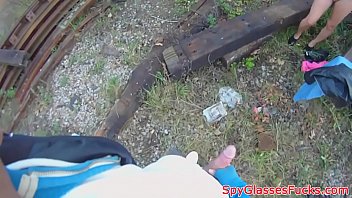 Preview 4 of Uomo Grasso - Redhead european teen sucking dick in pov