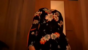 Preview 3 of Malin Akerman Anal - Crossdresser in cute flower dress having some webcam fun