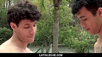 Preview 3 of Hollywood Hot Movies - LatinLeche - Two Sexy Latino Studs Play A Boner Inducing Game By The Pool