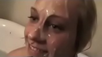 Preview 4 of Brazzerxxx Star Video - Blonde in the bathtub sucks off a black cock and gets a hugely messy facial