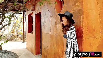 Preview 2 of Bangladeshi Mom Son Xxxxxxxx - Behind the scenes with a skinny stripper slut outdoor