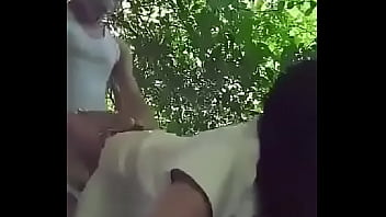 Preview 2 of Dicks Wide - boy fucks girlfriend outdoor