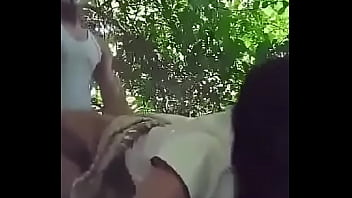 Preview 4 of Dicks Wide - boy fucks girlfriend outdoor