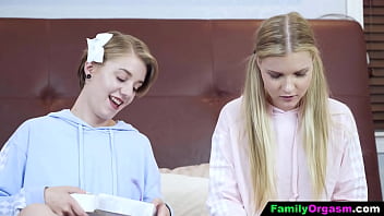 Preview 1 of Kiara Mia Bbc Dp - FamilyOrgasm - Little Sisters Decided to Make Sensual Content