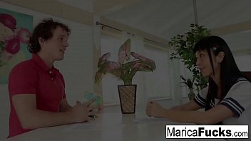 Preview 1 of Desi Mom Pussy Kissing - Marica gets an English Lesson with a twist