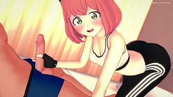 Preview 2 of Amira Aime Sucking Dick - Anya termino de hacer ejercicio ahora quiere sentarse sobre una gran polla (hentai) (versi&oacute_n adulta)