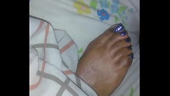 Preview 2 of Norwayn Girls Masterbison - Ebony foot job