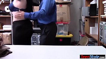Preview 1 of How Sex Long - Curvy busty teen thief punish fucked by a LP officer