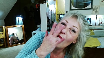 Preview 2 of Bom Pov Xxx - 1160 DawnSkye1962 strutting in pretty pink panties then masturbating to orgasm