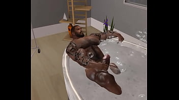 Preview 4 of Japanese 10 Years - stunningly handsome duane brown taking baths