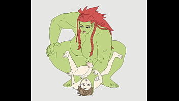Preview 2 of Sleeping Mode Sex - An orc woman&hellip_ &ldquo_eats&rdquo_ a poor traveler.