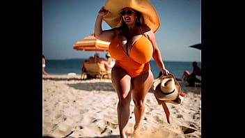 Preview 2 of Hot Vibe Car - Thick BBW mom running 2 (AI generated)