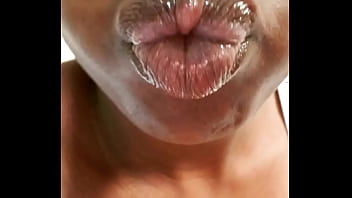 Preview 1 of Le Chateau De Amours Scene 3 - Big black juicy lips puckering