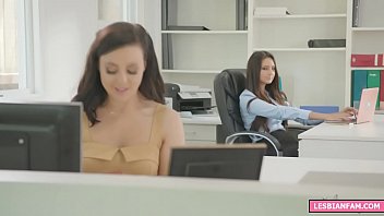 Preview 1 of Spanking Paddling - Lesbian office