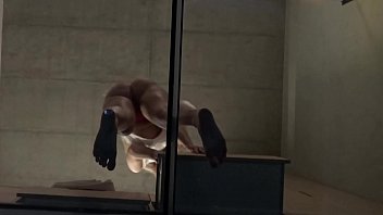 Preview 3 of Sax Sanny Video - Voyeuring my Busty Wife from the glass bottom to see her tits &amp_ puffy pussy