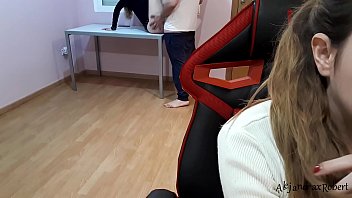 Preview 3 of Talking Sluts - MY step SISTER COMES HOME TO FUCK WITH A STRANGER WHILE I&acute_M STUDYING