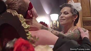 Preview 1 of Watch Full Free Porno Movies - Tranny bride anal bangs fiance in bed