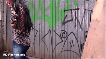 Preview 1 of Cfnm Strip Poker Party - Backalley flashing teen Elisas shapely latina exhibitionism and public masturbation