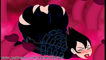 Preview 1 of Deso Hideen Bath - of aku samurai Jack booty shaking
