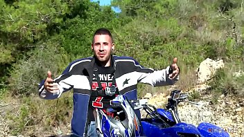 Preview 2 of Milf Lesbian Foot - Busty Bitch Spreads Her Nice Legs And Gets Fucked Hard On That ATV