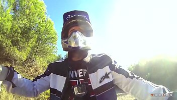 Preview 1 of Milf Lesbian Foot - Busty Bitch Spreads Her Nice Legs And Gets Fucked Hard On That ATV