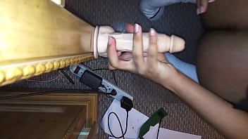Preview 1 of Monalisa Sex Full Hd Videos - Ebony sissy fucks dildo doggy