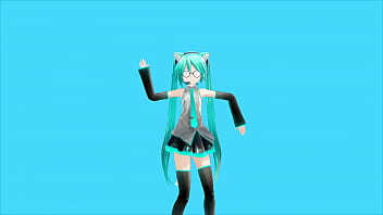 Preview 2 of Squirt Tee - 【MMD】DANCE ROBOT DANCE【Hatsune Miku】