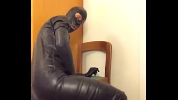 Preview 2 of Xxxx Busty Black Teachers Sex - Masturbating in latex