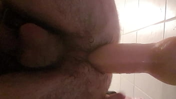 Preview 3 of Ffm Neighbors - I fuck my ass with John Holmes dildo