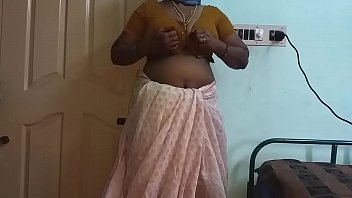 Preview 2 of Indian Babe Rides A Large Cock - Indian Hot Mallu Aunty Nude Selfie And Fingering For  father in law