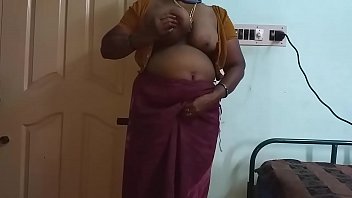 Preview 3 of Indian Babe Rides A Large Cock - Indian Hot Mallu Aunty Nude Selfie And Fingering For  father in law